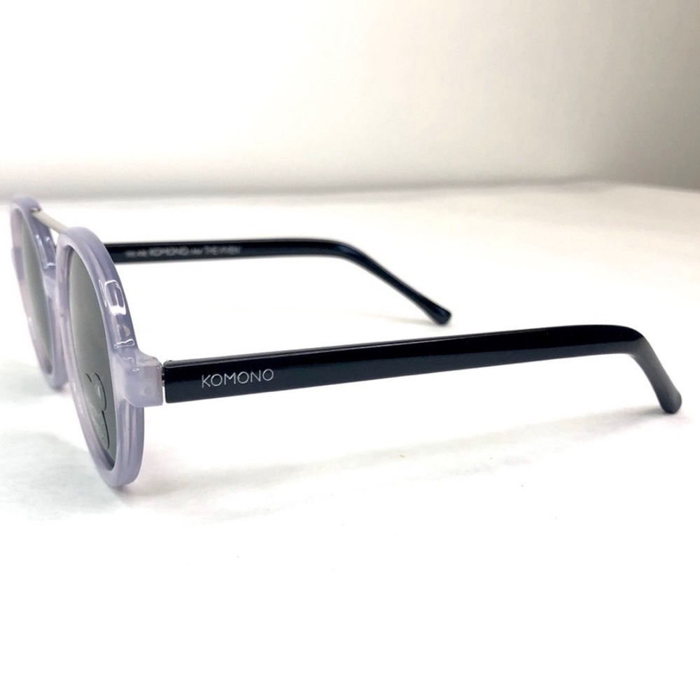 NEW KOMONO sunglasses Round purple black Vivien violet - Picture 5 of 10
